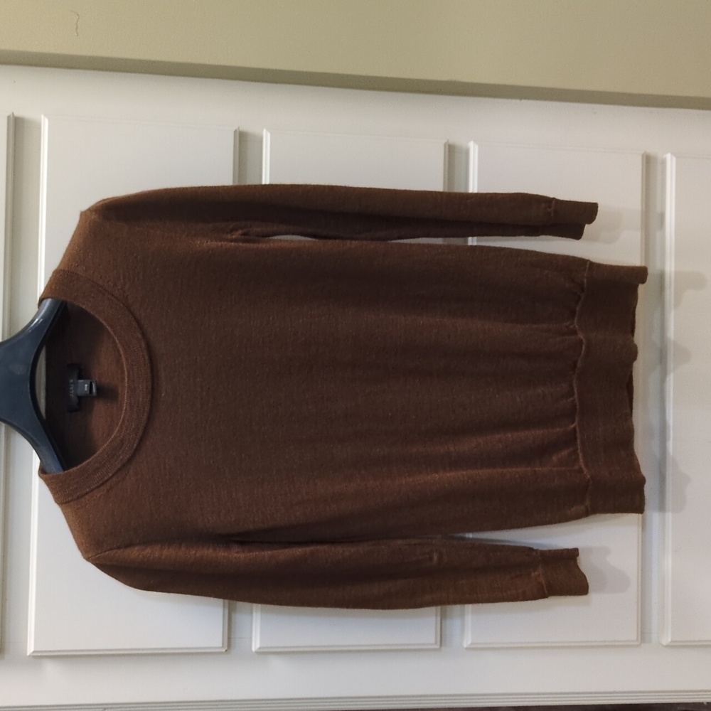 J. Crew Chocolate Brown 100% Merino Wool Sweater, XXS